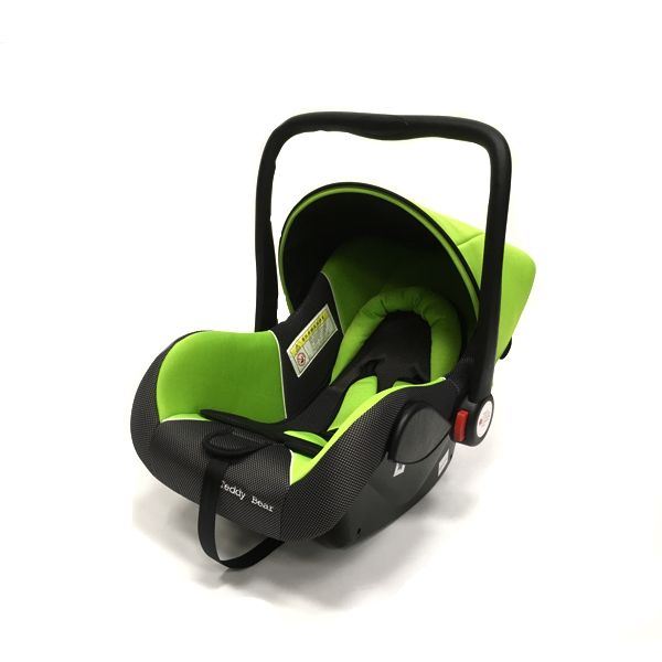 Детская Автолюлька ВАВY CAR SEAT HB801 (группа 0+ от 0-13кг)GREEN+ BLACK DOT)"