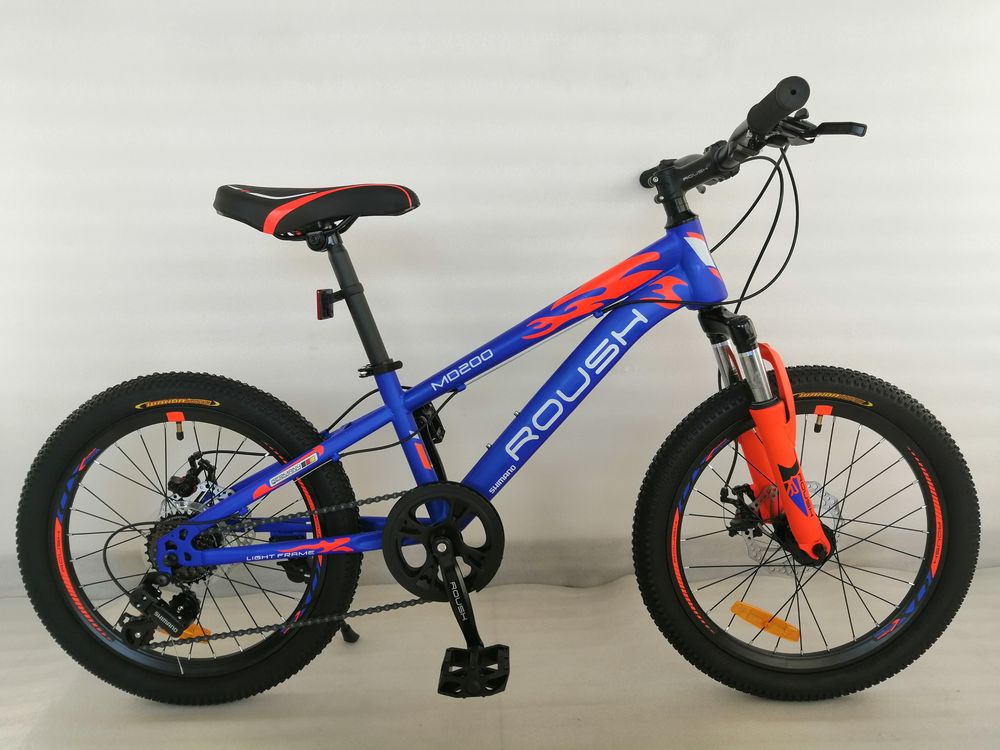 Велосипед  " ROUSH 20", MD200-1 синий оранжевый матовый
