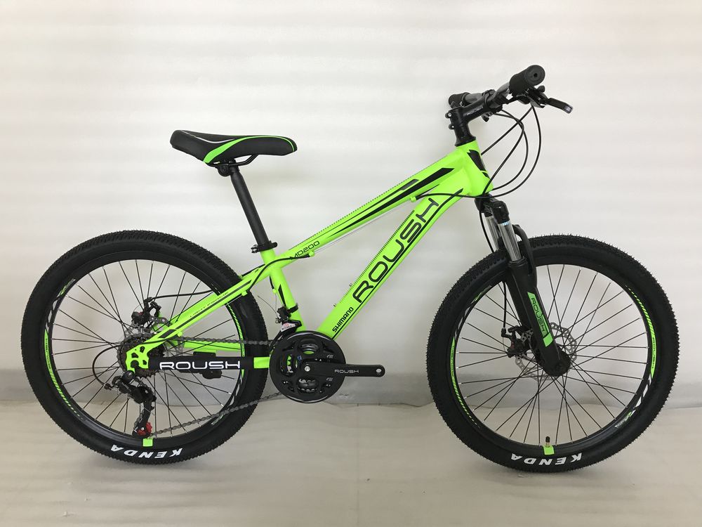 Велосипед " ROUSH 24", MD200-3 зеленый матовый "