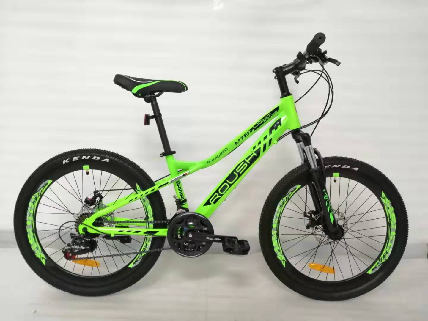Велосипед " ROUSH 24",MD220-3 зеленый металлик