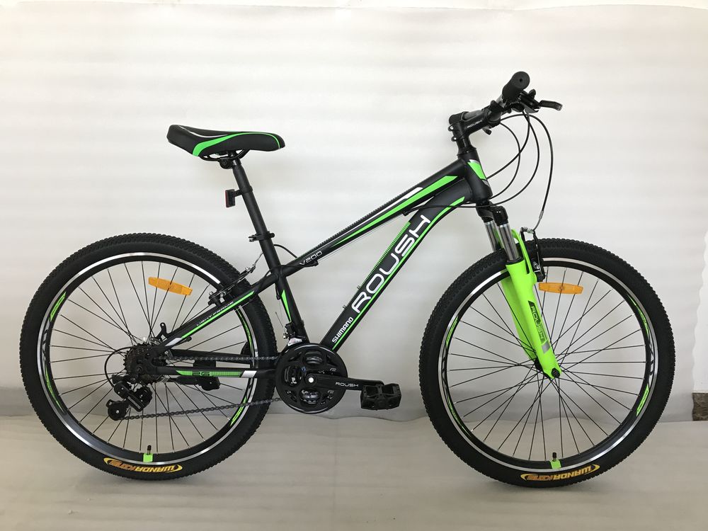 Велосипед " ROUSH 24", V200-3 зеленый матовый"