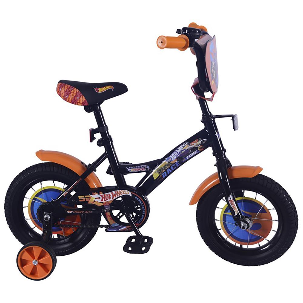 Велосипед  12 "HOT WHEELS" 12084-GW кр/черн/оранжевый