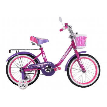 Велосипед 18 "Зайка" Розовый\сиреневый"