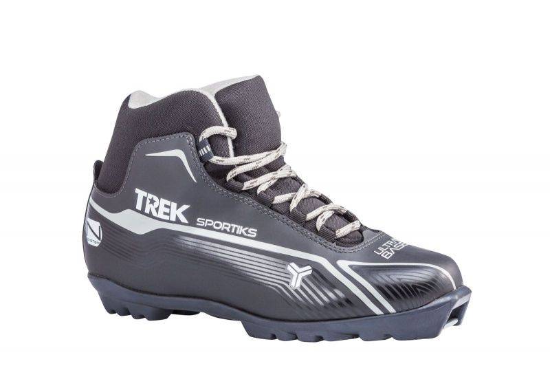 Ботинки лыжные34TREK SkiingIK1 ЧЕРНЫЙ(лого серый)75(RU34\EU35\CM21.5)"
