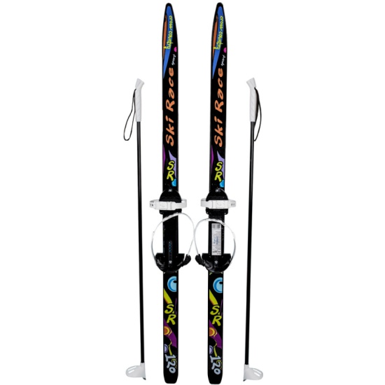 Лыжи комплект  с палками SKI RACE подростковые 120\95 
