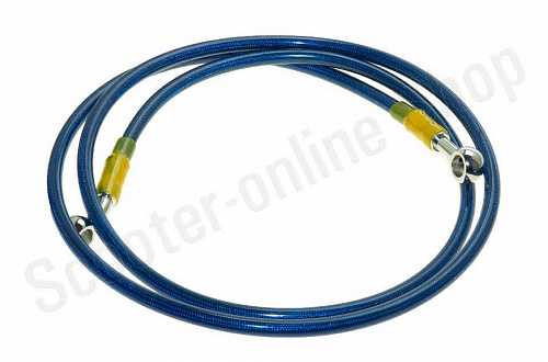 Шланг гидравлический тормозной (армированный)L=1500 d=10mm синийй"