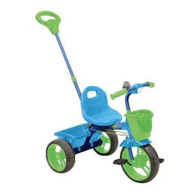 Велосипед ВД2 синий с зеленым."