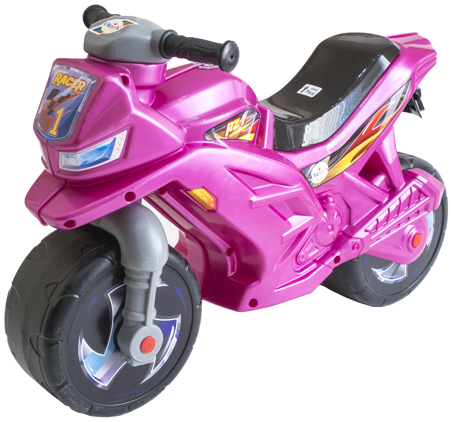 Мотоцикл 2-х колесный,в пакете,розовый."