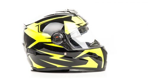Шлем мото интеграл "HIZER B561(M) black\yellow."