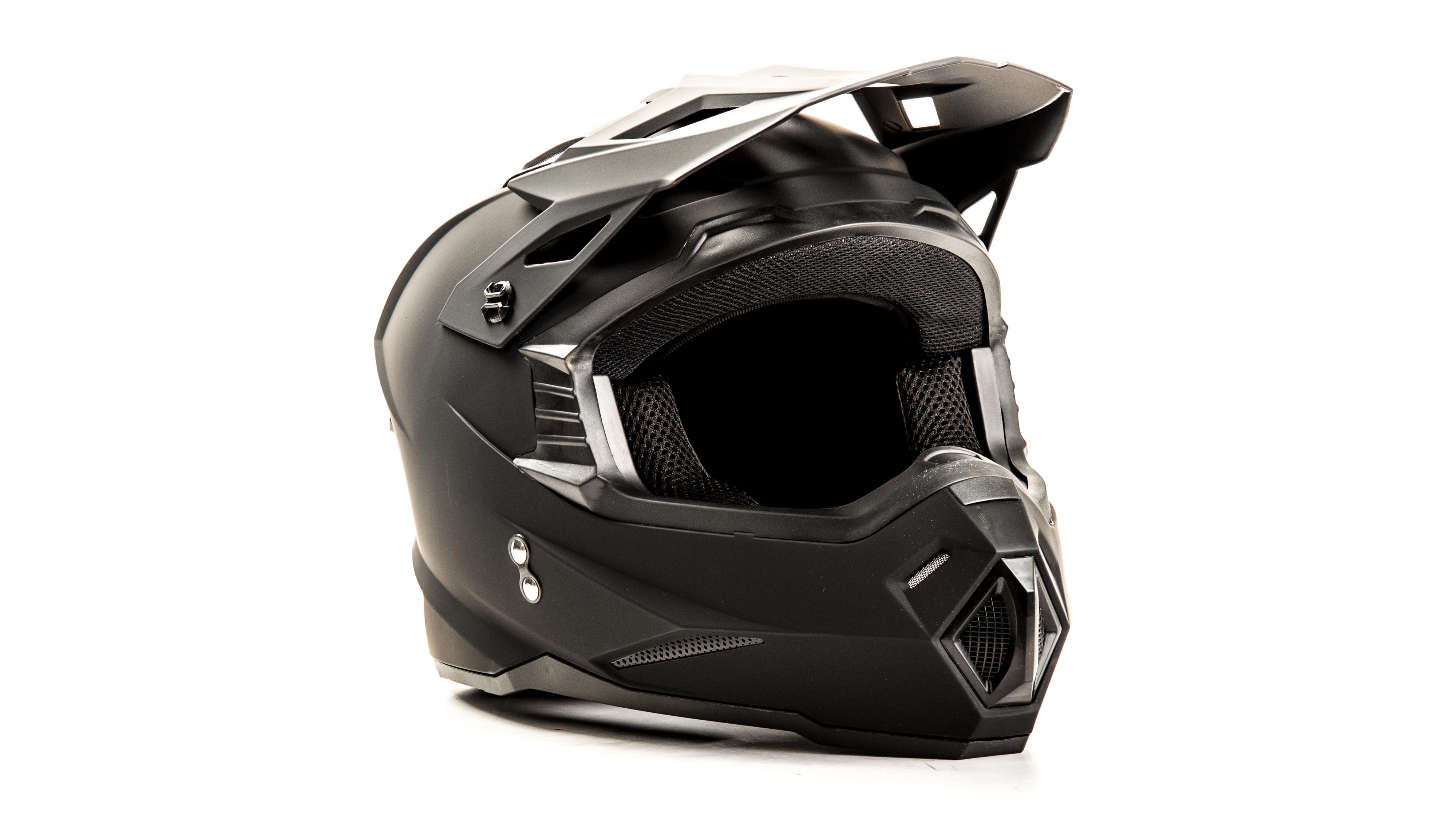 Шлем мото кроссовый"HIZER J6801(M)Матово-черный