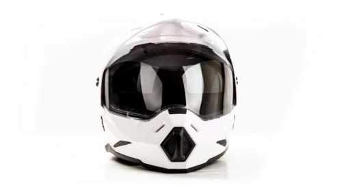 Шлем мото мотард  "HIZER" j6802(M)Gray\white 2визора.
